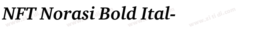 NFT Norasi Bold Ital字体转换 NFT Norasi Bold Ital字体转换